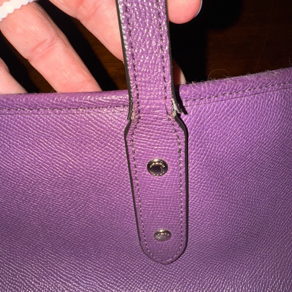 Coach Purple Tote Bag - Picture 7 of 7